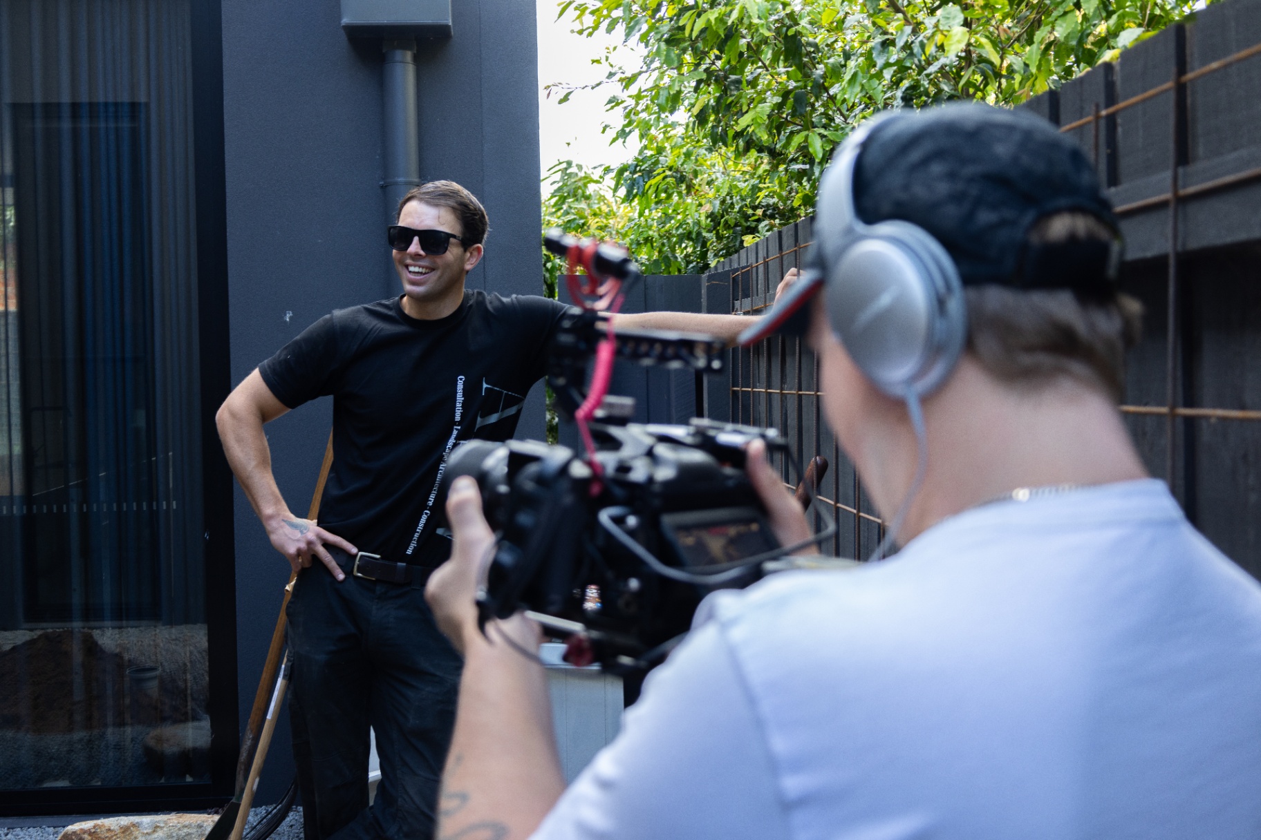 Behind the scenes — AFW Firm editorial shoot on a recent residential site